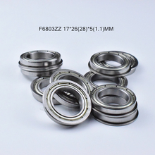 F6803ZZ 17*26(28)*5(1.1)MM 10pieces bearingFlange bearings 6803 F6803Z F6803ZZ chrome steel deep groove bearing 2024 - buy cheap