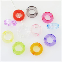 New 100Pcs Mixed Plastic Acrylic Clear Round Circle Spacer Beads Frame Charms 12mm 2024 - buy cheap