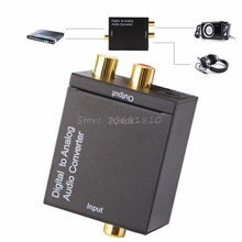 Цифровой оптический преобразователь Toslink SPDIF Coax в аналоговый конвертер RCA L/R 2024 - купить недорого