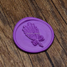 Lavender Wax Seal Stamp, party stamp ,Flower wax seal stamp,  invitation seals,invitation stamp 2024 - buy cheap