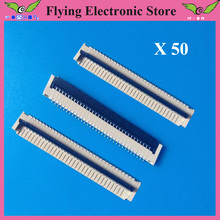 50pcs/lot FPC FFC flat cable connector socket 32pin 1.0mm Pitch for Laptop keyboard interface 2024 - buy cheap