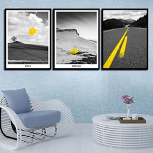 Free Landscape Broad Fashionable Home Decor Painting Nordic Simple Canvas Prints Poster Modern Space Art  Wall Picture For Room 2024 - buy cheap