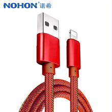 NOHON Braided Lighting Charging Cable 8 Pin For iphone 5 6 7 8 6S Plus X 10 For ipad Mini 2.2A Fast Charger&Sync Data Cables 1m 2024 - buy cheap