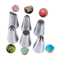6pcs/set Cream Cake Nozzle Stainless Steel Pastry Nozzles Cake Decorating Baking Tools 2023 - buy cheap