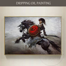 Large Size Hand-painted High Quality Spartan Warriors Portrait Oil Painting Spartan Warrior Fighting Oil Painting for Wall Decor 2024 - buy cheap