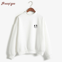 New Autumn Long Sleeve Little Cute Harakuku Kawaii Panda Printed Fleece Thick Winter Sweatshirt Women Hoodies Moletom Feminino 2024 - buy cheap