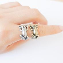 Wholesale Adjustable Frog Ring Animal Unique Antique Ranidae Jewelry 12pcs/lot 2024 - buy cheap
