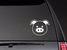 Cute Pig Face Vinyl Stickers Car Decal Waterproof Removable Art Modern Rear windshield Decor Car Window ZP0642 2024 - buy cheap