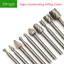 10pcs HSS Steel 3.1mm Shank Woodworking Milling Cutter Routing Router Bits Craving Knife For Rotary Engraving Machine Tools 2024 - buy cheap