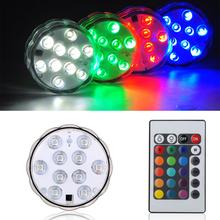 1pc Underwater Submersible LED Lights Remote Controlled Battery Operated LED Lights for Vase Hookah Wedding Party 2024 - buy cheap