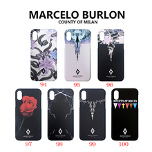 Marcelo BURLon Rose Animal dog snake Hard Protective Phone Case For iphone X XS MAX 8 7 6 6S Plus feather Cover For iphone 8plus 2024 - buy cheap