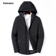 KOLMAKOV 2019 New Spring Men's Jackets and Coats Short Hooded Jacket for Man Casual  Fashion  with zipper size M-3XL 2024 - buy cheap