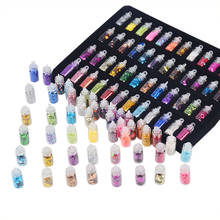 2020 Rushed Nail Glitter Powder New 48 Bottles/set Mini Colorful Sequins Series Nail Beads Acrylic Uv Gel Rhinestone Decoration 2024 - buy cheap