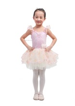 Best Selling Children's Pale Pink Ballet Dance Tutu Sequin Dress for Performance Stage Cloth Dance Wear 16101C 2024 - buy cheap