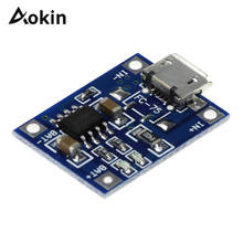 Aokin TP4056 1A 5V TENSTAR ROBÔ Micro USB 18650 Bateria De Lítio De Carregamento Board Módulo Charger + Proteção Funções Duplas 2024 - compre barato