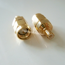 Adaptador de conector coaxial RF recto, conector SMA macho a MCX macho, chapado en oro, 1 unidad 2024 - compra barato