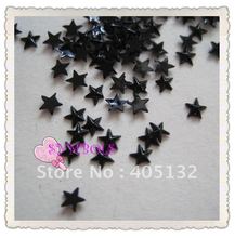 NRR02B Free Shipping 10000pcs/bag Black Star Shape Resin Nail Rhinestone Acrylic Rhinestone Nail Art 2024 - buy cheap