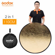 Godox 43" 110cm 2 in 1  Gold and Silver photography reflector Board Collapsible Gold and Silver for Studio photography reflector 2024 - buy cheap
