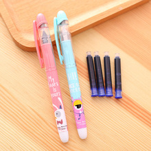 Deli Candy Color Calligraphy Fountain Pen Blue Ink Sac Set Erasable Copy Pen Writing Set Stationery Store School Office Supplies 2024 - buy cheap
