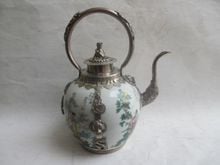 Exquisite Chinese Classical ancient China four most beautiful women Tibetan silver ceramic teapot 2024 - buy cheap