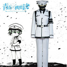 Disfraz de Anime Aoharu x Kikanjuu Nagamasa Midori, uniforme militar Unisex, para fiesta de Halloween 2024 - compra barato