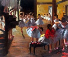 Famous Oil on Canvas Edgar Degas Painting The Dance Class Home Decoration Arts Figure Oil Painting Hand Painted 100% 2024 - buy cheap