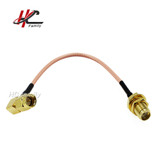 15cm 6 inch SMA male right angle to SMA female RF Coax Pigtail Cable RG316 2024 - buy cheap