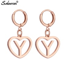 Sehuoran Aretes Brincos Plated Mat Gold Pendients Lettle Earrings Drop Earrings For Woman Boho Luxury High Quality Oorbellen 2024 - buy cheap