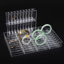 Acrylic 10/20/40 slot Ornaments Storage Box Bracelet Chain Watch Holder Jewelry Hard Display Stand Items Jewelry Organizer Shelf 2024 - buy cheap