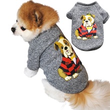 Милая собака одежда с принтом в виде собак теплое зимнее пальто для щенка кошки костюм для домашних питомцев, одежда наряд для малых и средних собак, кошек, для чихуахуа, йоркширского терьера 2024 - купить недорого