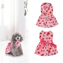 Strawberry Pet Dog Dress for Dog Clothes Princess Skirt Small Cat Dresses Spring Summer Funny Pet Apparel Ropa de Cachorro 2024 - buy cheap