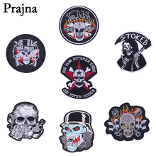 Prajna Guns N Roses Punk Embroidery Iron on Patches For Clothes DIY Hippie Skull Stalker Patch Biker Applique Decor E 2024 - buy cheap