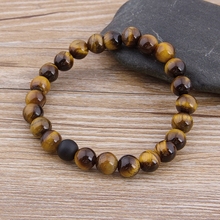 TYO Marble Bead Tiger Eye Couples Distance Boho Lava Natural Stone Bracelet Marry Christmas Gift Jewelry Dropshipping 2024 - buy cheap