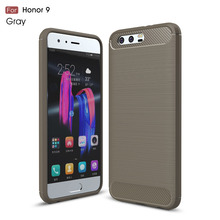 Funda de silicona para Huawei Honor 9 8, carcasa de fibra de carbono suave cepillado, accesorio para teléfono móvil 2024 - compra barato