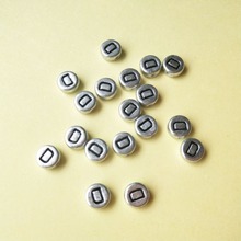 Free Shipping 500pcs/lot 4*7MM Plastic Acrylic Letter Beads Silver Color Alphabet Character Initial D Spacer Beads Fit Ornaments 2024 - buy cheap