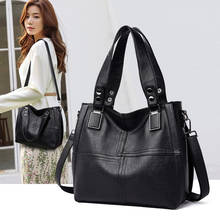 NEW Fashion Leather Women Bags Handbags Women Famous Brands Luxury Designer Plaid Sholder Bag Ladies Big Casual Tote Sac A Main 2024 - buy cheap