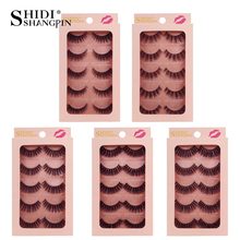 Messy false eyelashes natural 3D mink lashes makeup eyelash extension long mink eyelashes volume fake eye lashes cilio russian 2024 - buy cheap