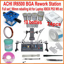 Original ACHI IR6500 BGA soldering station  + Professional 90mm 74pcs stencils bga reballing kit solder ball 20 gift 2024 - buy cheap