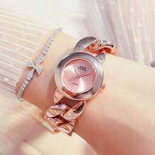 Relógio feminino zegarek damski, relógio de pulso pulseira de aço quartz 2024 - compre barato