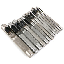 10pc/set Good Quality Belt Punch Tool Leather Needle Drift Pin Metal Craft Tool Die Leather Hole Punch Kit DIY Leathercraft 2024 - buy cheap