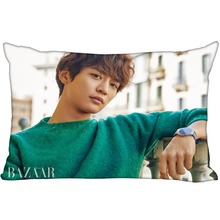 Hot Korea-Pop Custom Choi SHINee Minho Satin Pillowcase 35x45cm (one side) Printed Zipper Silk PillowCover Custom Logo gift 2024 - buy cheap