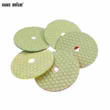 5 pieces 4 in. Flexible Dry Grinding Disc Quick Chnage Polishing Pad for Marble Stone Concrete Floor Grinding Air Sander Tool 2024 - buy cheap