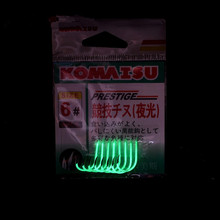 Anzuelo de pesca con púas de calidad, anzuelos fluorescentes japoneses que brillan en la oscuridad, 8-9 unids/bolsa 2023 - compra barato