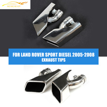 Stainless Steel Exhaust Tips Muffler Pipe Tail Ends Fit For Land Rover Range Rover Sport DIESEL 2005-2008 2024 - buy cheap