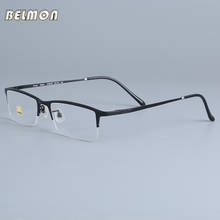 Belmon-marco para gafas graduadas de titanio para hombre, lentes transparentes, para ordenador, RS270 2024 - compra barato