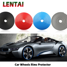 LENTAI 1Set Car Wheels Rims Protector 8M Wheels Stickers For Peugeot 307 206 407 Citroen C4 C5 Honda Civic Accord CRV Lada Vesta 2024 - buy cheap