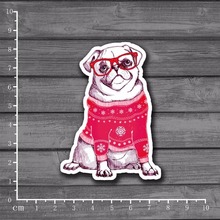 Sweater Bulldog DIY Scrapbooking Stationery Sticker Decor For Ablum Diary Scrapbookin Laptop Notebook School Supplies[Single] 2024 - buy cheap