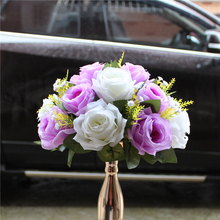 26 см искусственные цветы французская Роза бальное свадебное украшение фон стол цветок шар Центральная композиция diy Декор для вечеринки 2024 - купить недорого