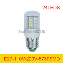 10pcs 5730SMD 110V 220V E27 9W LED  24 Warm white/white Lights Bulbs Lamp corn Drop  LED Bulb,Energy-saving lamps free shipping 2024 - buy cheap