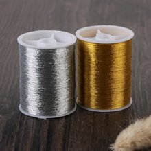 1Roll Gold/Silver 100 metres Durable Overlocking Sewing Machine Threads Polyester Cross Stitch Strong Threads for Sewing Supply 2024 - buy cheap